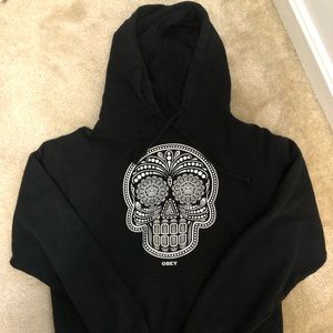 Obey women’s sugar skull sweatshirt